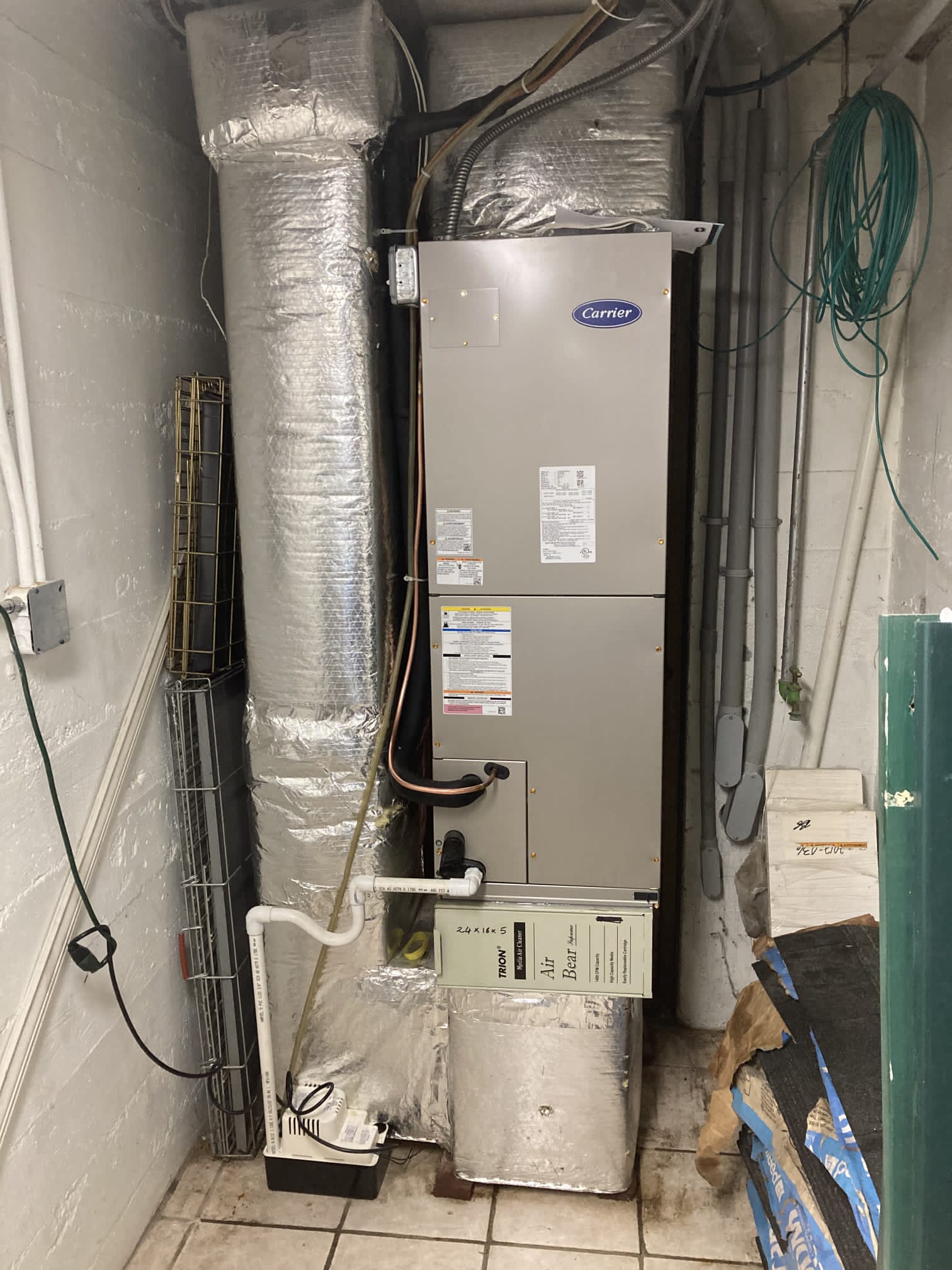 HVAC maintenance work