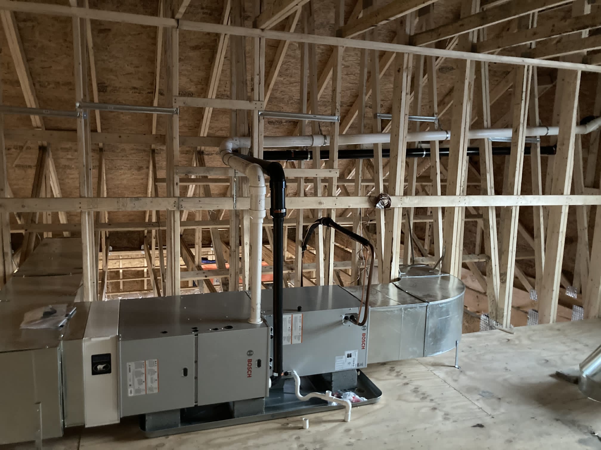 HVAC installation project